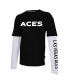 ფოტო #3 პროდუქტის Men's and Women's Black Las Vegas Aces Spectator Long Sleeve T-shirt