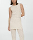 ფოტო #3 პროდუქტის Women's Ribbed Flared Trousers