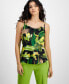 Фото #1 товара Women's Printed Cowlneck Camisole Top, Created for Macy's
