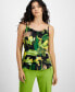 Women's Printed Cowlneck Camisole Top, Created for Macy's