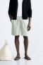 VISCOSE - LINEN BERMUDA SHORTS