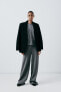 Straight-leg interlock trousers