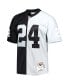 Фото #3 товара Men's Charles Woodson Black and Silver Las Vegas Raiders 1998 Split Legacy Replica Jersey