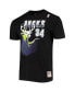 Фото #3 товара Men's Ray Allen Black Milwaukee Bucks Hardwood Classics Stitch Name and Number T-shirt