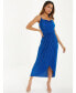 ფოტო #1 პროდუქტის Women's Plisse Chain Strap Midi Dress