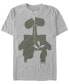 Фото #1 товара Men's Wall-E Leaf Fill Short Sleeve Crew T-shirt