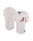 Фото #1 товара Men's White, Crimson Alabama Crimson Tide Pinstripe Replica Full-Button Baseball Jersey