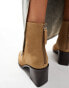 Фото #3 товара Mango suede look boots in brown