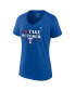 ფოტო #3 პროდუქტის Women's Royal Texas Rangers 2023 Postseason Locker Room V-Neck T-shirt