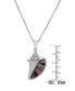 Фото #2 товара Silver-Plated Cubic Zirconia Seashell Pendant Necklace