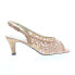 Фото #1 товара David Tate Rosie Womens Beige Wide Synthetic Slingback Heels Shoes