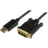 Фото #1 товара Разъем DisplayPort - DVI-D Startech.com - Прямой - 0.914 м - 1920x1200 - 3ft - Мужской - Мужской