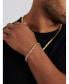 ფოტო #3 პროდუქტის Gold Plated Borobudur Oval 6mm Chain Bracelet in Sterling Silver