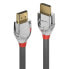 Фото #2 товара Кабель HDMI высокой скорости Lindy Cromo Line 3 м (стандарт HDMI Type A) 4096 x 2160 пикселей 3D серый-серебристый