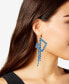 ფოტო #4 პროდუქტის I.N.C International Concepts Crystal Linear Drop Earrings, Created for Macy's