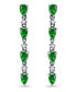 Фото #1 товара Серьги Giani Bernini Green Quartz Linear