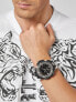 Фото #4 товара Наручные часы Ed Hardy Men's Black Silicone Strap Watch 52mm.