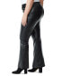 Фото #3 товара Trendy Plus Size Faux-Leather Flare-Leg Pants