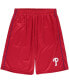 ფოტო #1 პროდუქტის Men's Red Philadelphia Phillies Big Tall Mesh Shorts