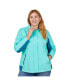 ფოტო #1 პროდუქტის Women's Plus Size Sun swept Athlete Windbreaker Jacket