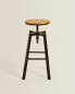 Фото #8 товара Wood and metal high swivel stool