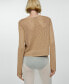 ფოტო #3 პროდუქტის Women's Openwork Lurex Sweater