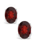 ფოტო #3 პროდუქტის Garnet (3 ct. t.w.) Stud Earrings in 14K White Gold