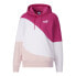 Фото #1 товара Puma Power Hoodie Womens Pink, White Casual Outerwear 67619964