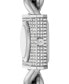 Women's MK Chain Lock Quartz Three-Hand Silver-Tone Stainless Steel Watch 25mm