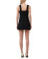 Women's Structured Button-Front Mini Dress