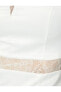 Фото #6 товара Dantel Detaylı Saten Mini Bridal Elbise