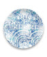 Фото #2 товара Melamine Coastal Scallops 6-Piece Dinner Plate Set, 10.5"