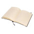 LIDERPAPEL A5 imitation leather notebook 120 sheets 70g/m2 horizontal without margin