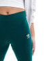 Фото #6 товара adidas Originals three stripe flared leggings in collegiate green