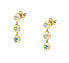 Semipreziose SAXN18 Topaz Gold Plated Dangle Earrings