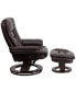 Фото #10 товара Multi-Position Stitched Recliner & Ottoman With Swivel Base