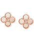 ფოტო #3 პროდუქტის EFFY® Ethiopian Opal (1-1/3 ct. t.w.) & Diamond Accent Stud Earrings in 14k Rose Gold