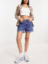 Фото #3 товара Noisy May denim Mom shorts in blue