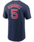 ფოტო #2 პროდუქტის Men's Enrique Hernandez Navy Boston Red Sox Name Number T-shirt