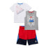 Фото #1 товара 3Pcs Reebok T-Shirt, Muscle Tank, and Shorts Outfit Set Toddler Boy 3T Mix-Color