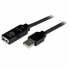 Фото #1 товара удлинительный USB-кабель Startech USB2AAEXT20M 20 m Чёрный