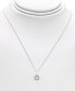 ფოტო #4 პროდუქტის Diamond Princess Halo 18" Pendant Necklace (1/4 ct. t.w.) in 14k Gold