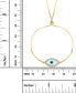 Cubic Zirconia & Enamel Evil Eye Bolo Bracelet