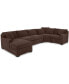 Фото #6 товара Radley 4-Pc. Fabric Chaise Sectional Sofa with Wedge Piece, Created for Macy's