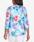 Фото #2 товара Petite Classic Brights Tropical Birds Lace Paneled Top