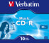 Фото #1 товара Компакт-диск Verbatim Music CD-R - 16x - 700 MB - Jewelcase - 10 шт