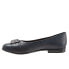 Фото #4 товара Trotters Aubrey T1850-400 Womens Black Narrow Leather Ballet Flats Shoes