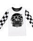 ფოტო #3 პროდუქტის Little Boys The Youth Long Sleeve Pajama Set With Checkerboard Design