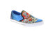 Фото #2 товара Ed Hardy Thorn EH9036S Mens Blue Canvas Slip On Lifestyle Sneakers Shoes