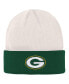 Фото #1 товара Big Boys and Girls Cream, Green Green Bay Packers Bone Cuffed Knit Hat